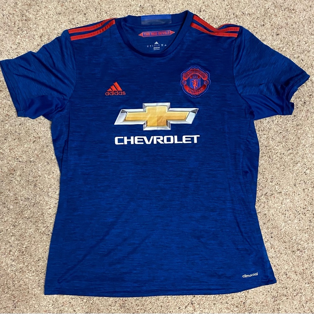 Manchester United 2016/17 Away Jersey Blue Large